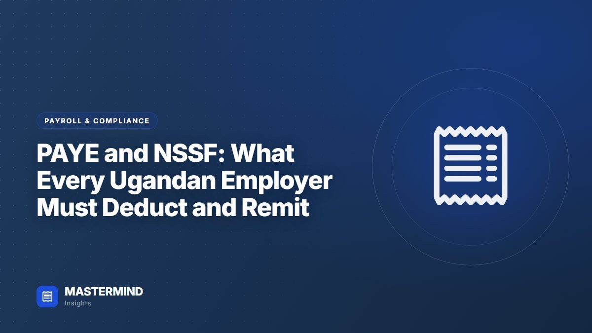 PAYE and NSSF: What Every Ugandan Employer Must Deduct and Remit — Payroll & Compliance