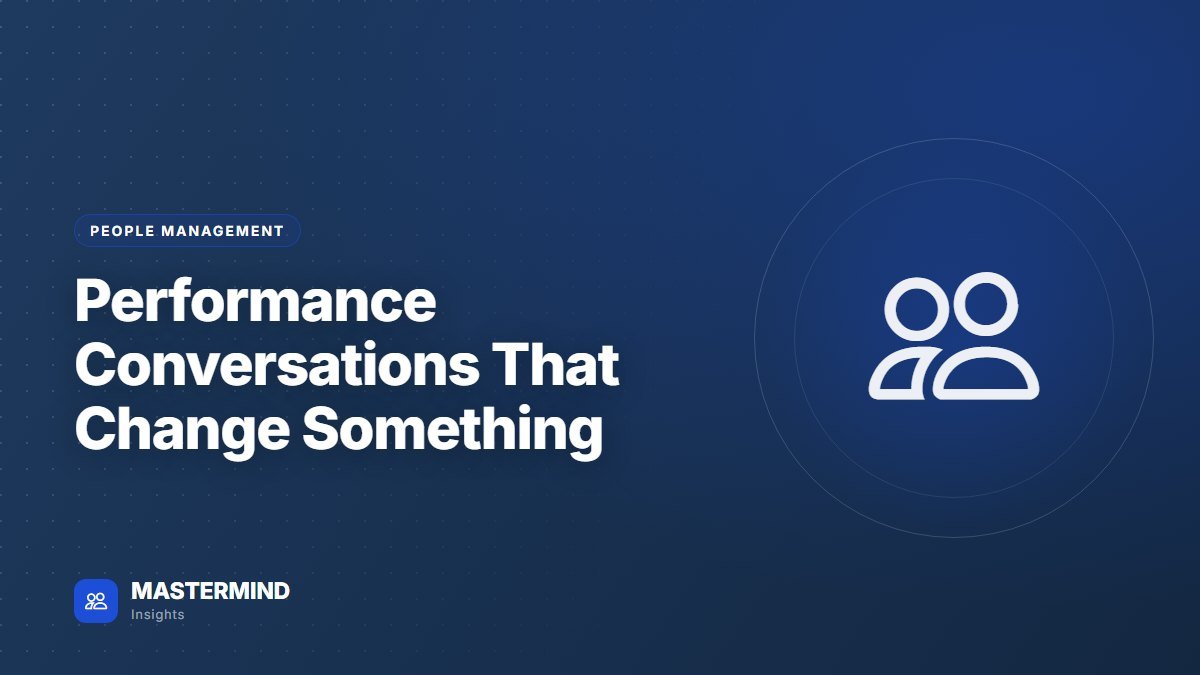 Performance Conversations That Change Something — People Management